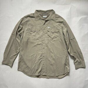 Columbia Omni- shade Kestrel Trail Hiking Long Sleeve Shirt Mens sz XXL fishing